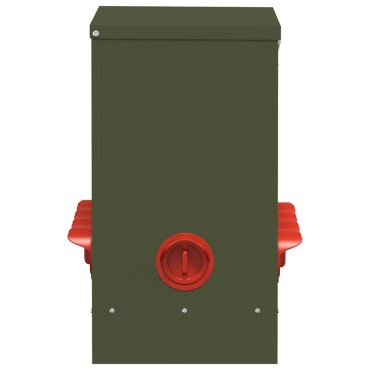 vidaXL Ταΐστρα κοτόπουλων Λαδί 60,5 x 29 x 51 εκ. 25 kg