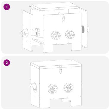 vidaXL Ταΐστρα κοτόπουλων Ασημί 40,5 x 25 x 38 εκ. 20 kg