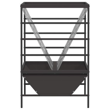 vidaXL Ταΐστρα για ζώα Μαύρο 100 x 60 x 90 εκ. 15 kg