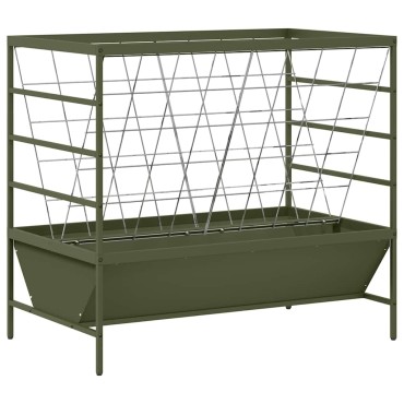vidaXL Ταΐστρα για ζώα Ελιά Πράσινη 100 x 60 x 90 εκ.