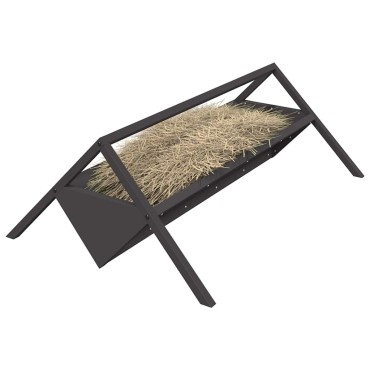 vidaXL Ταΐστρα για ζώα Μαύρο 111 x 76 x 38 εκ 10 kg