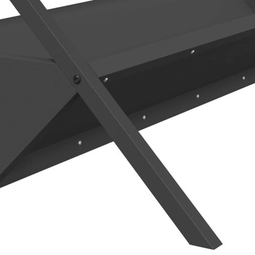 vidaXL Ταΐστρα για ζώα Μαύρο 111 x 76 x 38 εκ 10 kg