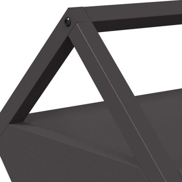 vidaXL Ταΐστρα για ζώα Μαύρο 111 x 76 x 38 εκ 10 kg