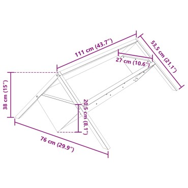 vidaXL Ταΐστρα για ζώα Λαδί 111 x 76 x 38 εκ 10 kg