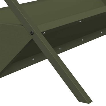 vidaXL Ταΐστρα για ζώα Λαδί 111 x 76 x 38 εκ 10 kg
