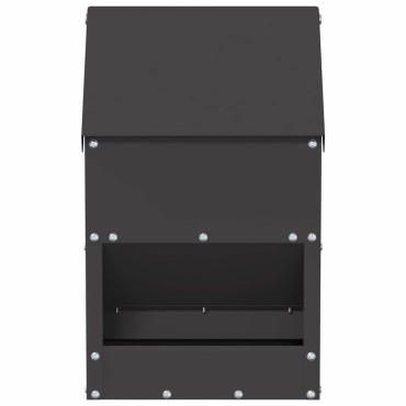 vidaXL Ταΐστρα κοτόπουλων Μαύρο 21 x 16 x 33 εκ. 3 kg