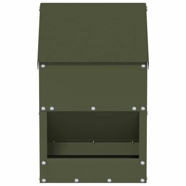 vidaXL Ταΐστρα κοτόπουλων Λαδί 21 x 16 x 33 εκ. 3 kg
