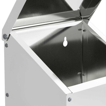 vidaXL Ταΐστρα κοτόπουλων Ασημί 21 x 16 x 33 εκ. Επικαλυμμένος Χάλυβας