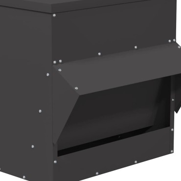 vidaXL Ταΐστρα κοτόπουλων Μαύρο 40,5 x 45 x 41 cm 20 kg
