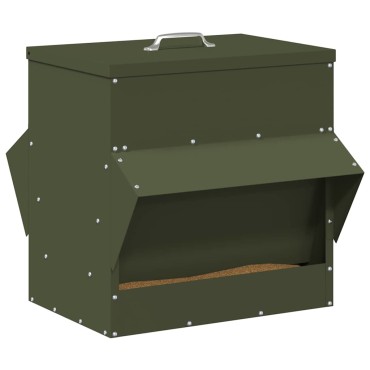 vidaXL Ταΐστρα κοτόπουλων Λαδί 40,5 x 45 x 41 cm 20 kg