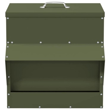 vidaXL Ταΐστρα κοτόπουλων Λαδί 40,5 x 45 x 41 cm 20 kg
