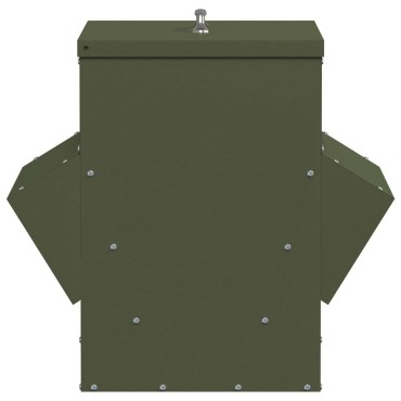 vidaXL Ταΐστρα κοτόπουλων Λαδί 40,5 x 45 x 41 cm 20 kg