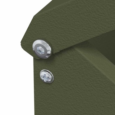 vidaXL Ταΐστρα κοτόπουλων Ελιά Πράσινη 13 x 12 x 51 εκ.
