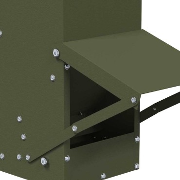 vidaXL Ταΐστρα κοτόπουλων Ελιά Πράσινη 13 x 12 x 51 εκ.