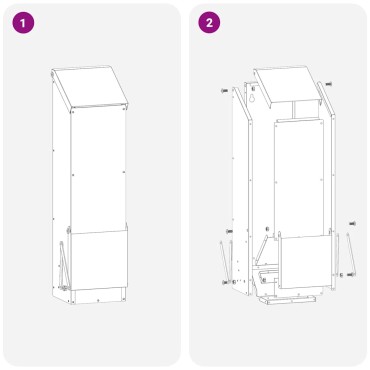 vidaXL Ταΐστρα κοτόπουλων Ασημί 13 x 12 x 51 εκ. Επικαλυμμένος Χάλυβας