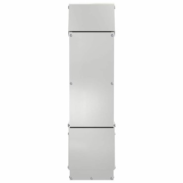 vidaXL Ταΐστρα κοτόπουλων Ασημί 13 x 12 x 51 εκ. Επικαλυμμένος Χάλυβας