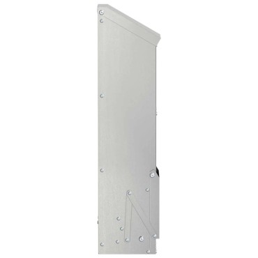 vidaXL Ταΐστρα κοτόπουλων Ασημί 13 x 12 x 51 εκ. Επικαλυμμένος Χάλυβας