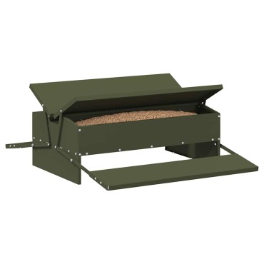 vidaXL Ταΐστρα Κοτόπουλου με Πεντάλ Λαδί 75 x 53 x 20,5 εκ 10 kg
