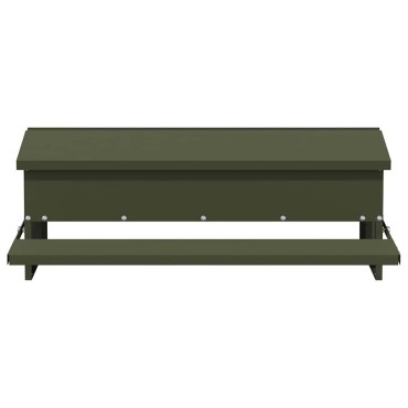vidaXL Ταΐστρα Κοτόπουλου με Πεντάλ Λαδί 75 x 53 x 20,5 εκ 10 kg