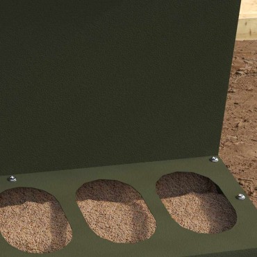 vidaXL Ταΐστρα κοτόπουλων Ελιά Πράσινη 40 x 40 x 45 cm
