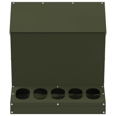vidaXL Ταΐστρα κοτόπουλων Ελιά Πράσινη 40 x 40 x 45 cm