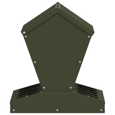 vidaXL Ταΐστρα κοτόπουλων Ελιά Πράσινη 40 x 40 x 45 cm