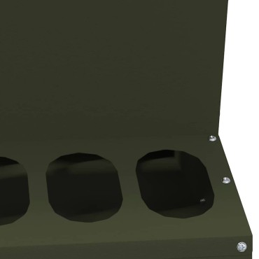 vidaXL Ταΐστρα κοτόπουλων Ελιά Πράσινη 40 x 40 x 45 cm