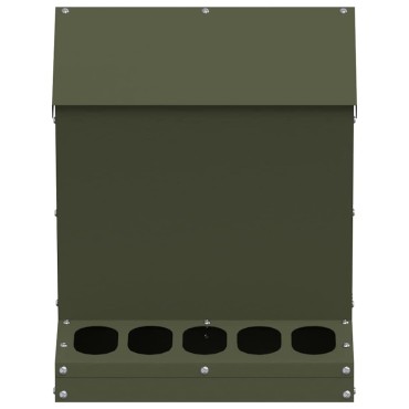vidaXL Ταΐστρα κοτόπουλων Ελιά Πράσινη 30 x 30 x 39 εκ