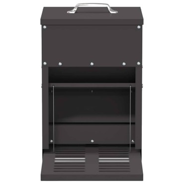 vidaXL Ταΐστρα Κοτόπουλου με Πεντάλ Μαύρο 25 x 42 x 40 εκ. 4 kg