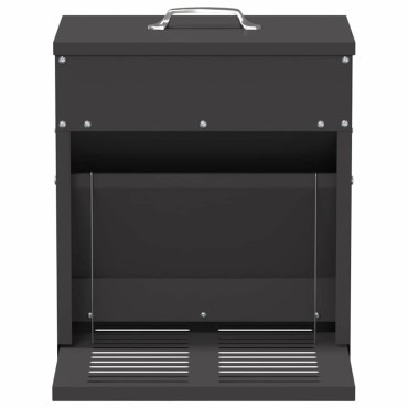 vidaXL Ταΐστρα Κοτόπουλου με Πεντάλ Μαύρο 33 x 42 x 40 εκ. 10 kg