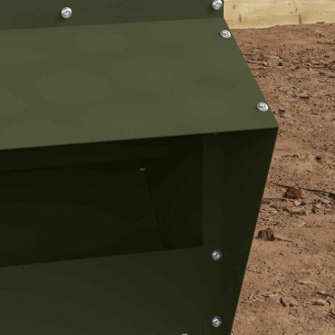 vidaXL Ταΐστρα κοτόπουλων Ελιά Πράσινη 20 x 25 x 35 εκ.