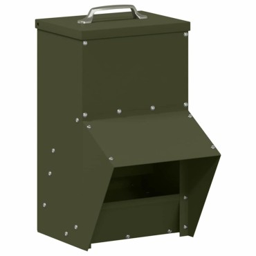 vidaXL Ταΐστρα κοτόπουλων Ελιά Πράσινη 20 x 25 x 35 εκ.