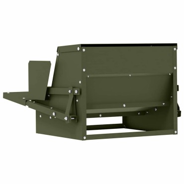 vidaXL Ταΐστρα Κοτόπουλου με Πεντάλ Λαδί 50 x 40 x 29 εκ. 2 κιλά