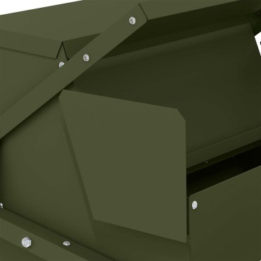 vidaXL Ταΐστρα Κοτόπουλου με Πεντάλ Λαδί 50 x 40 x 29 εκ. 2 κιλά