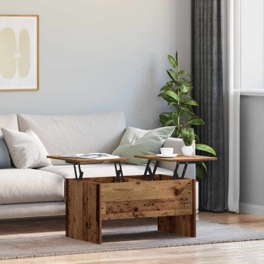 vidaXL Τραπεζάκι σαλονιού Παλιό Ξύλο 102x50,5x46,5cm 1 τεμ.