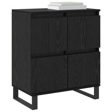 vidaXL Πλαϊνό γραφείο Μαύρη Οξυά 60x35x70cm 1 τεμ.