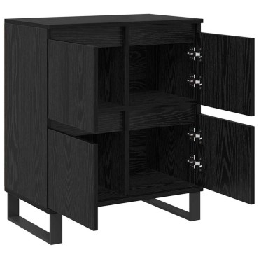vidaXL Πλαϊνό γραφείο Μαύρη Οξυά 60x35x70cm 1 τεμ.