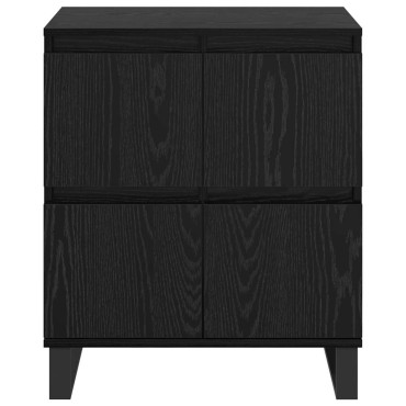 vidaXL Πλαϊνό γραφείο Μαύρη Οξυά 60x35x70cm 1 τεμ.