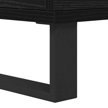 vidaXL Πλαϊνό γραφείο Μαύρη Οξυά 60x35x70cm 1 τεμ.