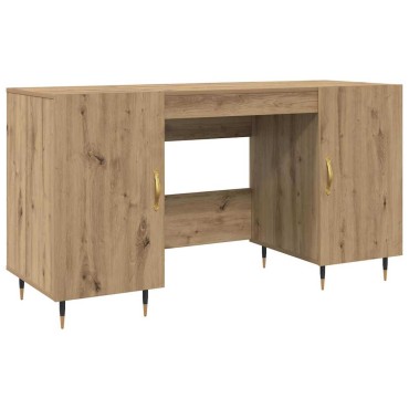 vidaXL Γραφείο artisan δρυς Επεξεργασμένο ξύλο 140x50x75cm 1 τεμ.