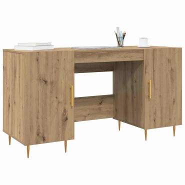 vidaXL Γραφείο artisan δρυς Επεξεργασμένο ξύλο 140x50x75cm 1 τεμ.