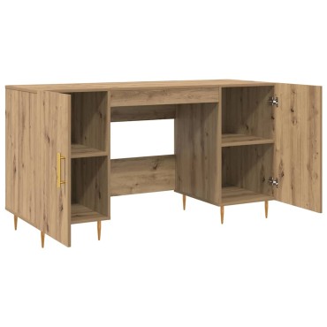vidaXL Γραφείο artisan δρυς Επεξεργασμένο ξύλο 140x50x75cm 1 τεμ.