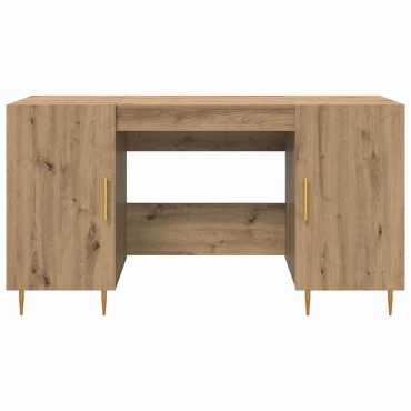 vidaXL Γραφείο artisan δρυς Επεξεργασμένο ξύλο 140x50x75cm 1 τεμ.