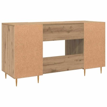 vidaXL Γραφείο artisan δρυς Επεξεργασμένο ξύλο 140x50x75cm 1 τεμ.