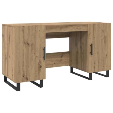 vidaXL Γραφείο artisan δρυς Επεξεργασμένο ξύλο 140x50x75cm 1 τεμ.