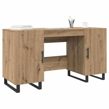 vidaXL Γραφείο artisan δρυς Επεξεργασμένο ξύλο 140x50x75cm 1 τεμ.