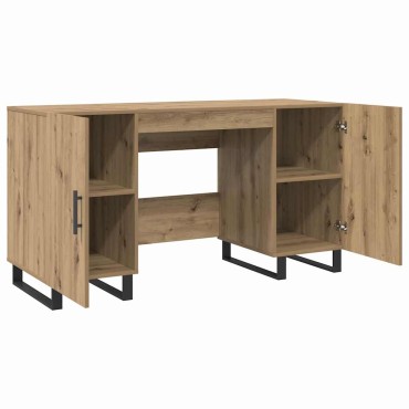 vidaXL Γραφείο artisan δρυς Επεξεργασμένο ξύλο 140x50x75cm 1 τεμ.