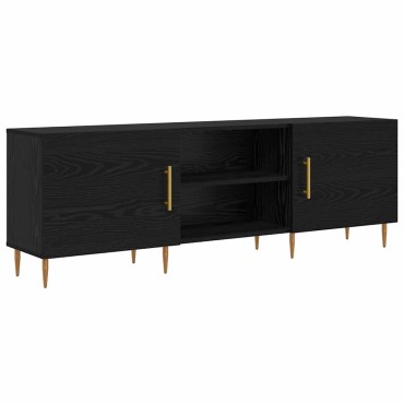 vidaXL Ντουλάπι TV 150x30x50cm Μαύρη δρυς Επεξεργασμένο ξύλο