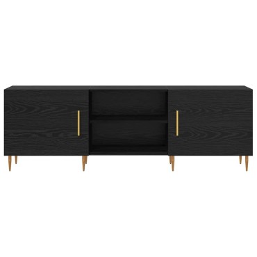 vidaXL Ντουλάπι TV 150x30x50cm Μαύρη δρυς Επεξεργασμένο ξύλο