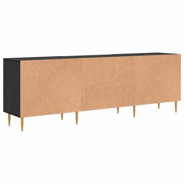 vidaXL Ντουλάπι TV 150x30x50cm Μαύρη δρυς Επεξεργασμένο ξύλο